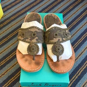 Jack Rogers Camo sandals with rubber soles